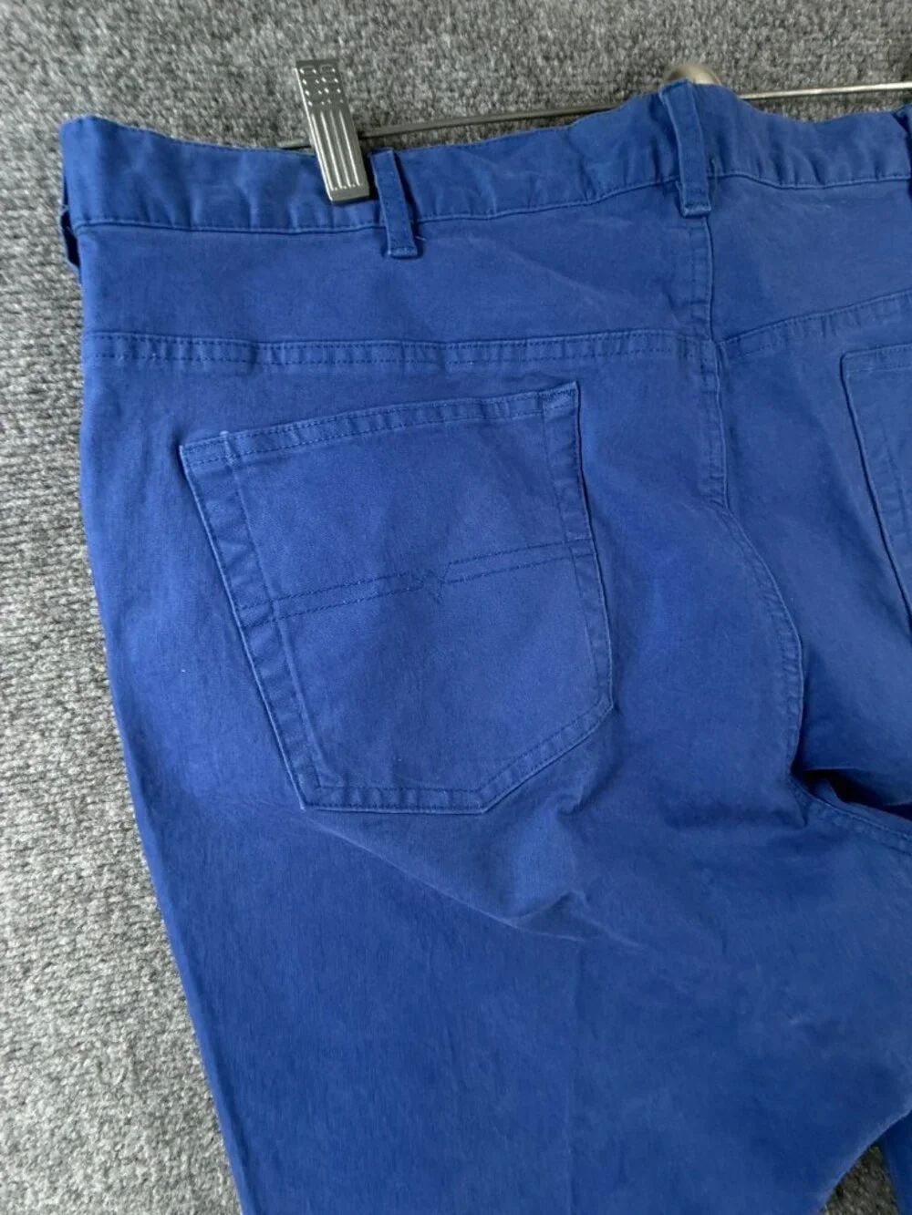 NWT Peter Christian 38x30 Vibrant Blue Chino Pants Cotton Spandex MT33 Men